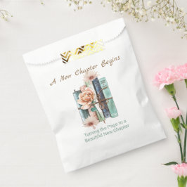 Sacolinha Novo Capítulo Começa Pilha de Livros Floral