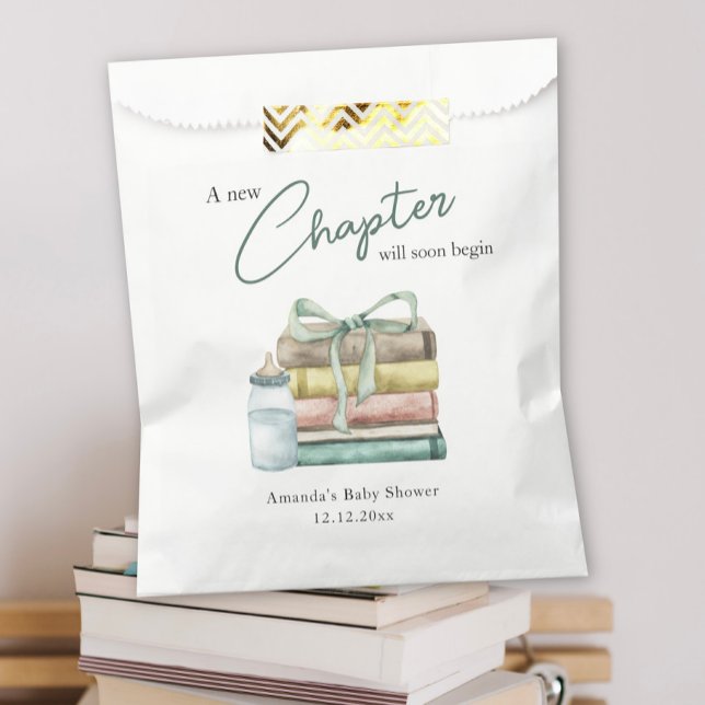 Sacolinha Novo Chá de fraldas de Capítulo de Aquarela (Criador carregado)