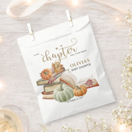 Sacolinha Novo Chá de fraldas de queda do tema Pumpkin do li