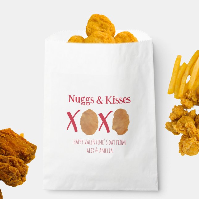 Sacolinha Nuggs & Kisses Chicken Nuggets Punny Namorados (Criador carregado)
