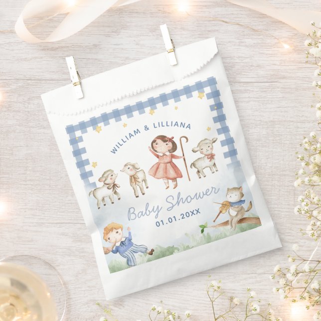 Sacolinha Nursery Rhyme Chá de fraldas Favor Bag (Cortado)