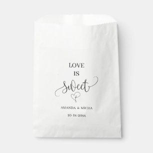 Sacolinha O Amor Branco Minimalista É Um Bonito Favor De Cas