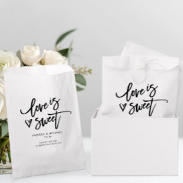 Sacolinha O Amor é Diversão Moderna e Doce Casamento Coração