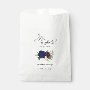 Sacolinha O amor é doce desfrutar de um casamento floral de