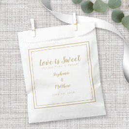 Sacolinha O Amor é Doce Por Favor Aceite um Agrado Bodas de 