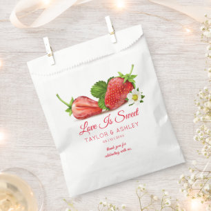Sacolinha O amor é Fruta de Morango Doce