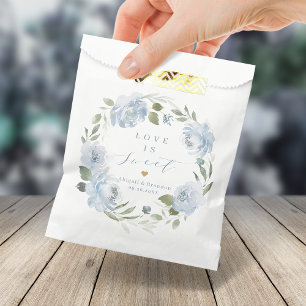 Sacolinha O amor é o doce casamento floral romeno empoeirad