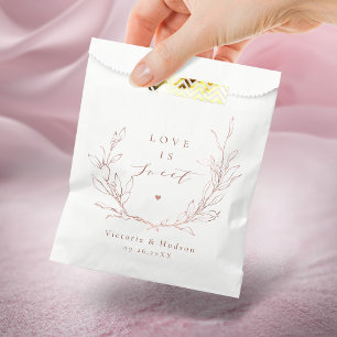 Sacolinha O amor é o doce Rosa de ouro, matrimônio botânico
