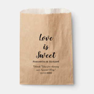 Sacolinha O amor é obrigado doce do casamento dos doces voc