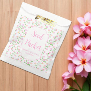 Sacolinha O Amor Está em Flor Pacote de Sementes Florais Ros