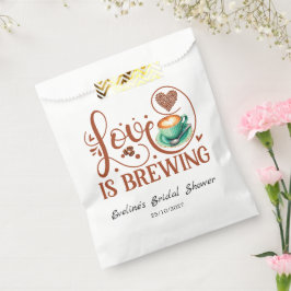 Sacolinha O Amor Está Fermentando Chuveiro de Noiva Coração