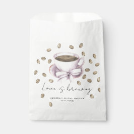 Sacolinha O amor está fervendo Chá de noiva da Bow Coffee