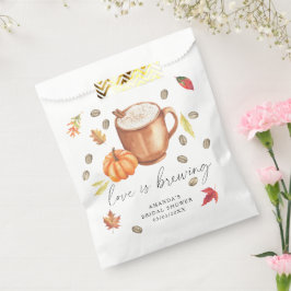 Sacolinha O amor está fervendo Chuveiro de noiva de Café Abó