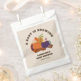 Sacolinha O Bebê Está A Criar Chá de fraldas De Café De Abób