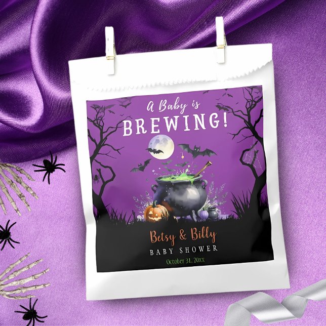 Sacolinha O Bebê Está Fazendo Chá de fraldas De Halloween (Criador carregado)