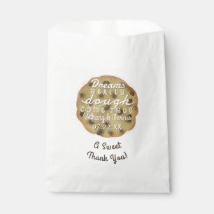 Sacolinha O casamento do biscoito dos pedaços de chocolate