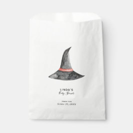 Sacolinha O chapéu da bruxa Chá de fraldas de Halloween é as