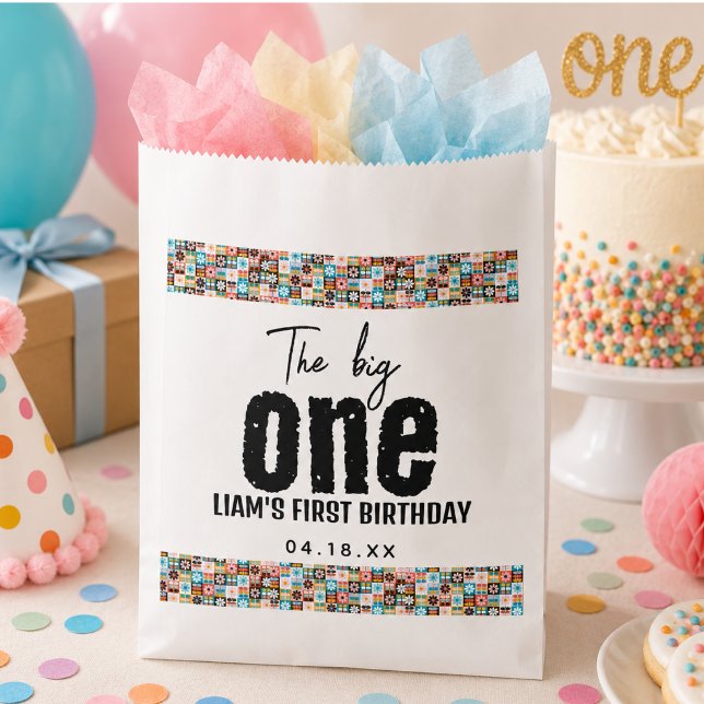 Sacolinha O Grande 1º Aniversário (The BIG One 1st Birthday Favor Bag)