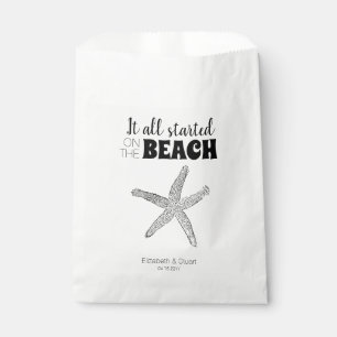 Sacolinha O Moderno Chic Starfish Praia do Casamento Favorit