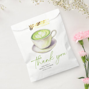 Sacolinha Obrigada Chá de Matcha Chá de noiva