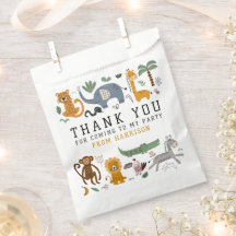 Obrigado Aniversário Dois Animais Selvagens Safari