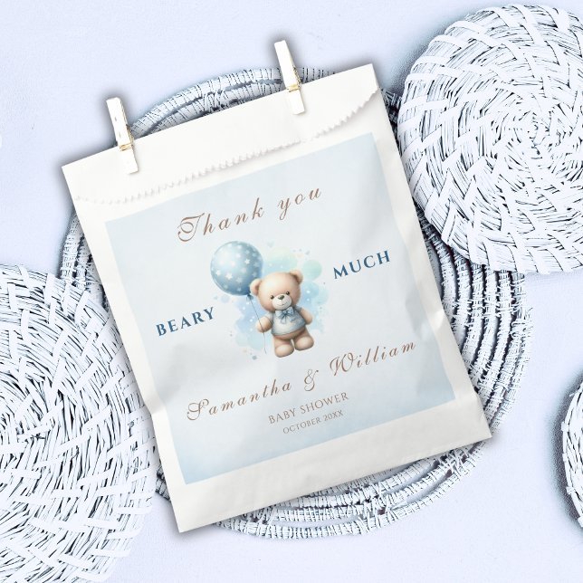 Sacolinha Obrigado Beary Muito Aquarela Urso De Teddy (Criador carregado)