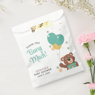 Sacolinha Obrigado Beary Muito Bonito Bear Urso De Bebê Neut