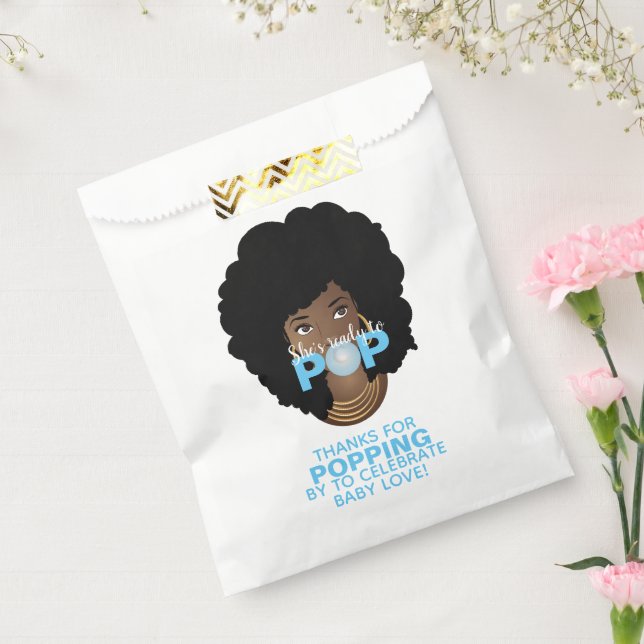 Sacolinha Obrigado! Bublegum Azul, Mulher Negra (Selado)