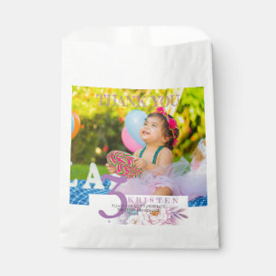 Sacolinha Obrigado de aquarela clássico você festa de aniv