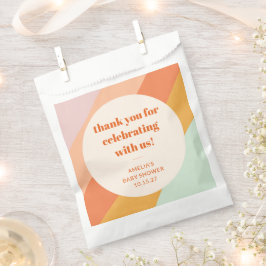 Sacolinha Obrigado de Chá de fraldas Personalizado com Faixa