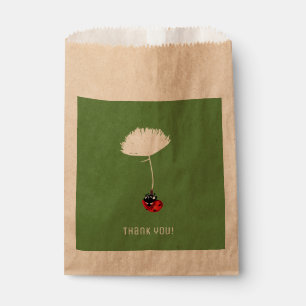 Sacolinha Obrigado Favor Bag, Ladybug.
