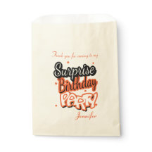 Obrigado Festa de aniversário Surpresa | Laranja