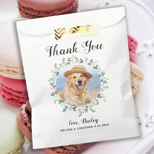 Sacolinha Obrigado Pet Foto Eucalyptus Dog Treat Wedat