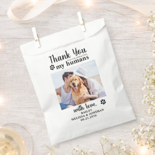 Sacolinha Obrigado Pet Photo Doggie Dog Treat Casamento