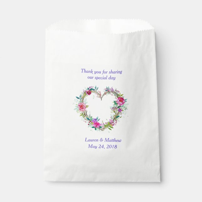 Sacolinha Obrigado, sacos de presente de casamento (Frente)