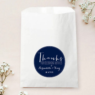 Sacolinha Obrigados Para Celebrar Conosco! Favor de Casament