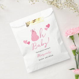 Sacolinha Oh, Arco de abóbora rosa, bebezinho, cor-de-rosa