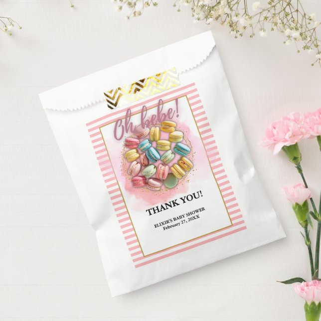 Sacolinha Oh, que bom, Chá de fraldas de Patisseriado Francê (Selado)