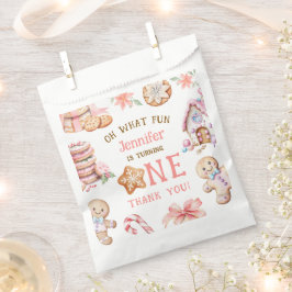 Sacolinha Oh What Fun Gingerbread 1st Birthday
