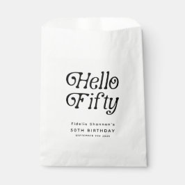 Sacolinha Olá 50 Retro 50ª Festa de aniversário