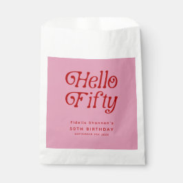 Sacolinha Olá 50 Retro 50ª Festa de aniversário