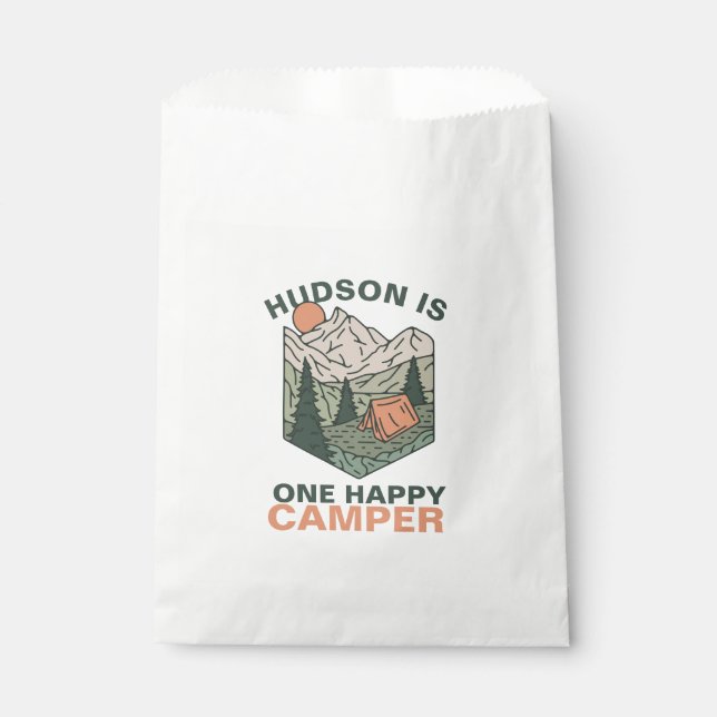 Sacolinha One Happy Camper First Birthday (Frente)