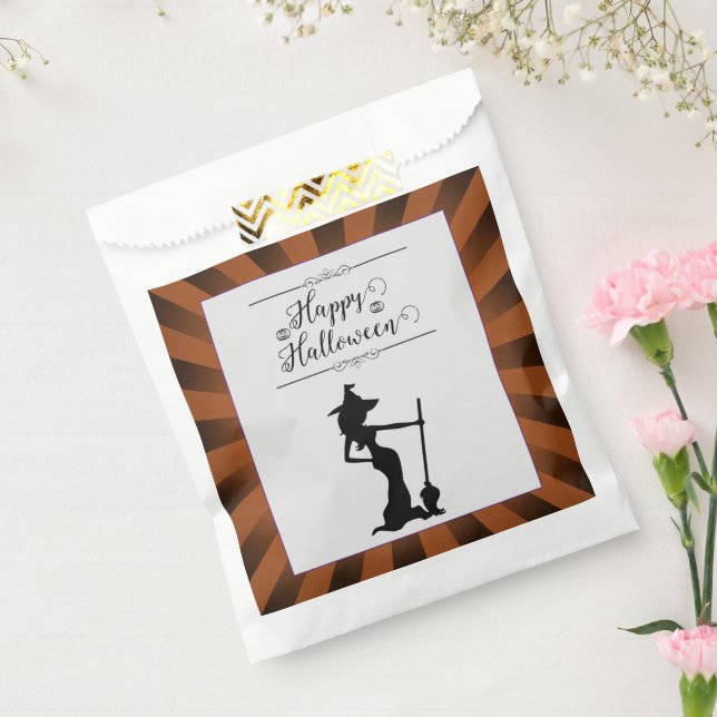 Sacolinha Orange Starburst Bruxo Halloween (Selado)