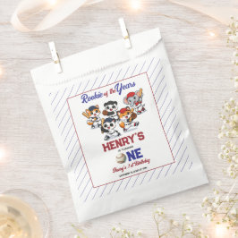 Sacolinha Our Little Animals Baseball 1st Birthday Party