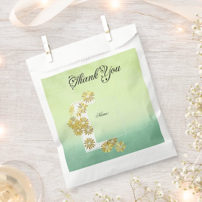 Sacolinha Ouro Daisy Dream Elegance Romance Vintage Chic (Cortado)