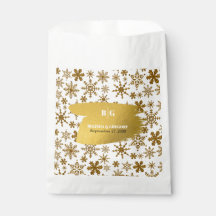 Ouro Flocos de Neve Casamento de Natal Festivo