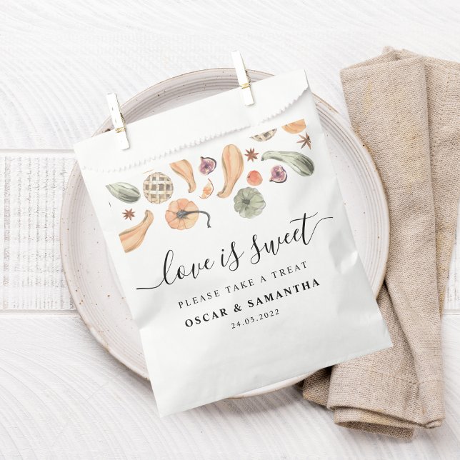 Sacolinha Outono Moderno Colorido de Abóbora (Criador carregado)