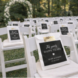 Sacolinha Pacotes de Papel de Tecido de Casamento Personaliz