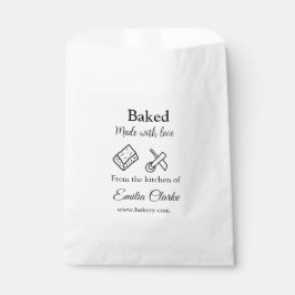 Sacolinha Padaria assada com amor negócio adicionar nome tex