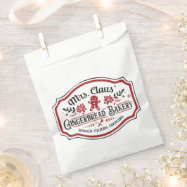 Sacolinha Padaria de Biscoito de Gengibre da Sra. Claus
